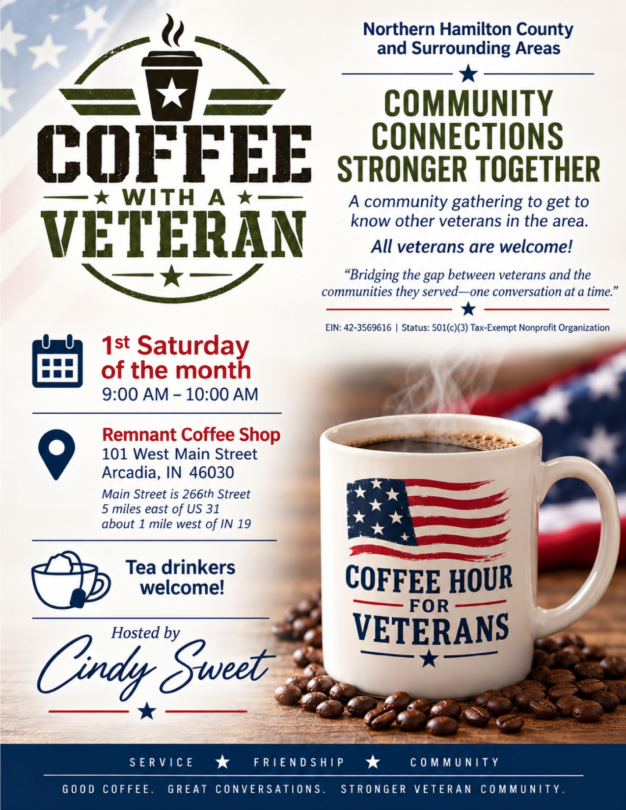 Remnant Coffee With A Veteran event flyer